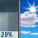 Slight Chance Showers then Mostly Sunny